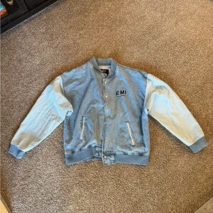 Vintage International Denim EMI Jacket Mens XL Trucker Bomber